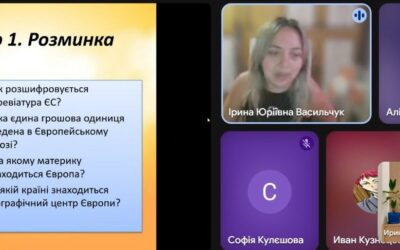 Науковий пікнік  “Українці серед інших європейських країн” у 8-х класах