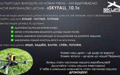 Запрошуємо долучитись до збору для підрозділу ЗСУ «SKYFALL».