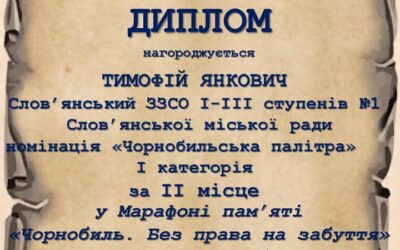 Чорнобиль. Без права на забуття: пишаємося нашими переможцями та учасниками!